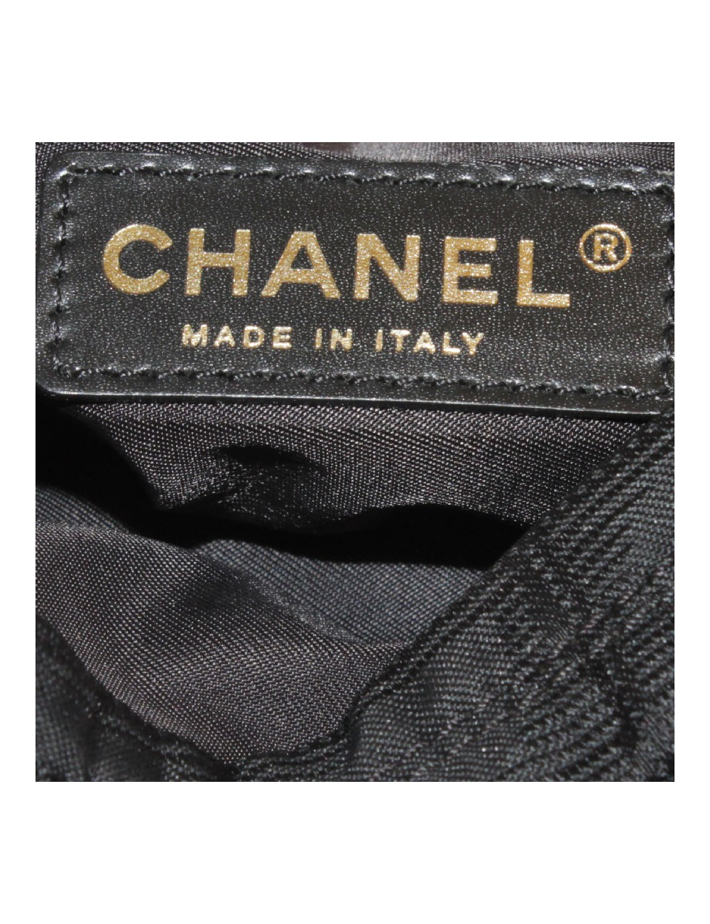 Sacoche CHANEL toile noire 