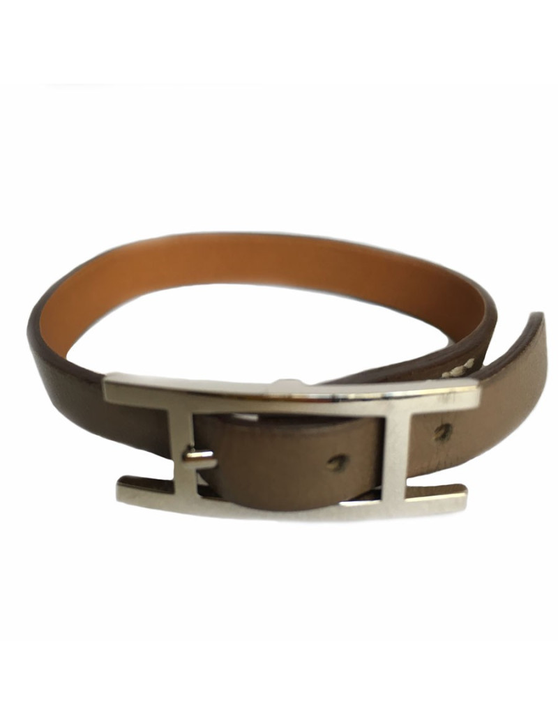 Bracelet 'Be happy' HERMES leather entry