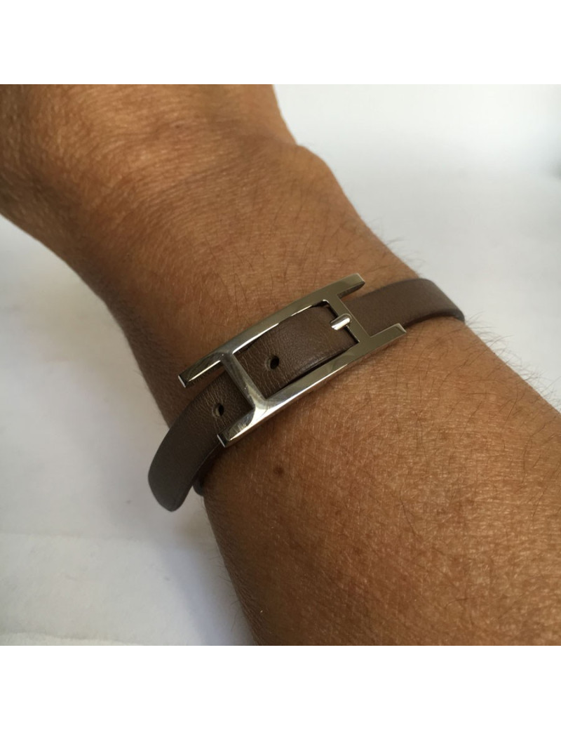 Bracelet 'Be happy' HERMES leather entry