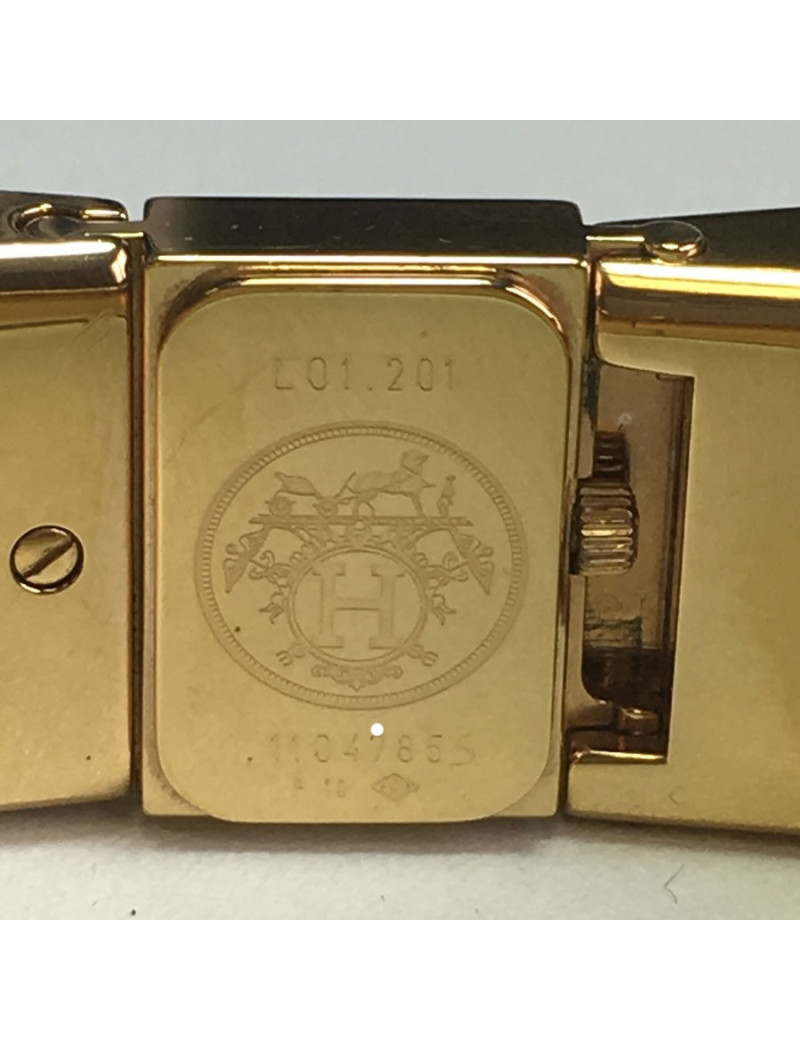 Montre Loquet HERMES bracelet émaillé