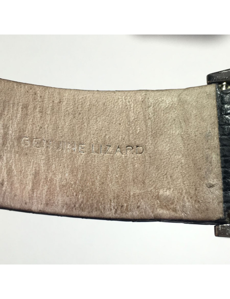 xxx Montre VERSACE en acier et cuir 