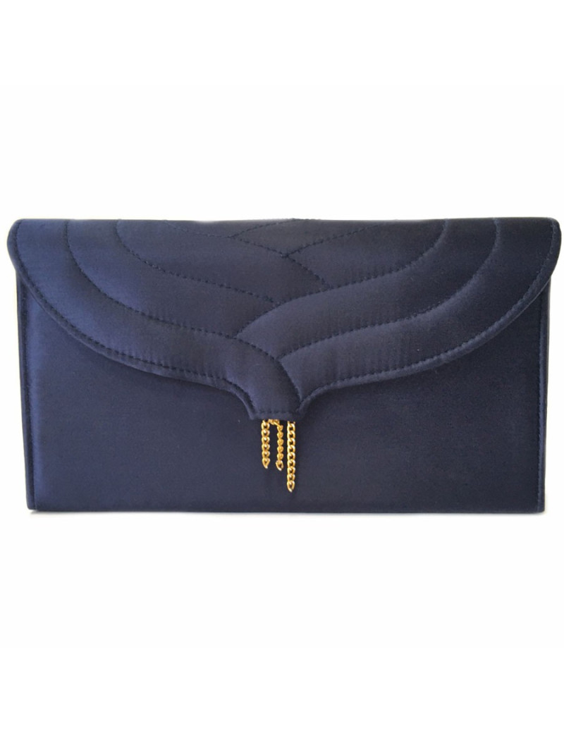 Cover of the evening VAN CLEEF & ARPELS blue satin