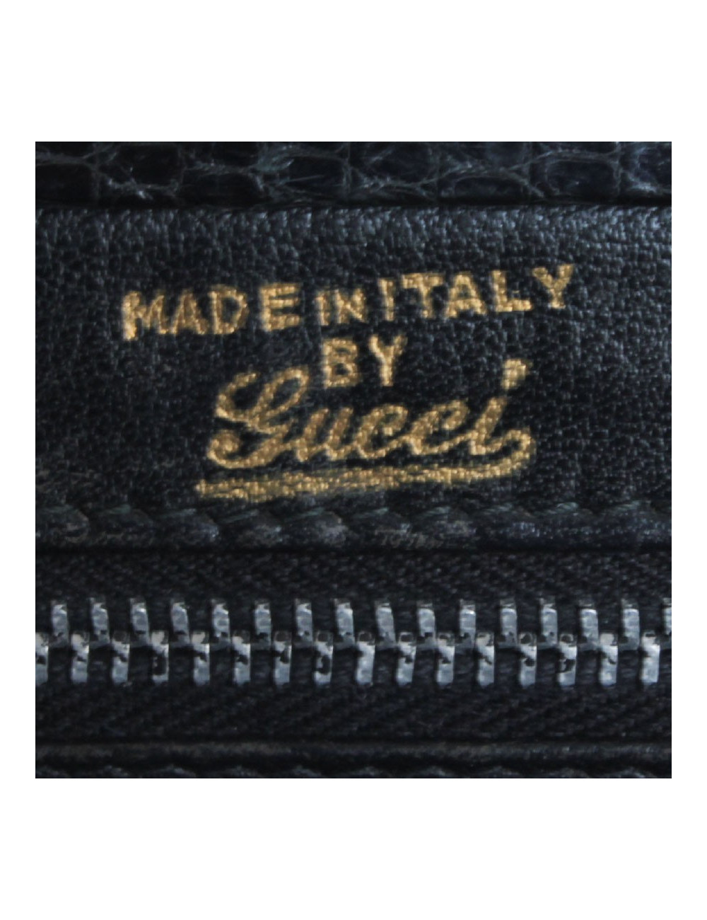 Vintage GUCCI bag in black lizard