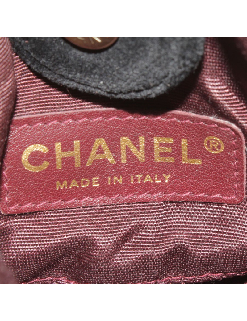 Clutch CHANEL in black velvet