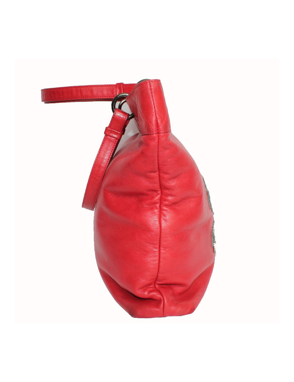 Tote CHANEL red lambskin bag