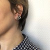 HERMES nails in Sterling Silver earrings