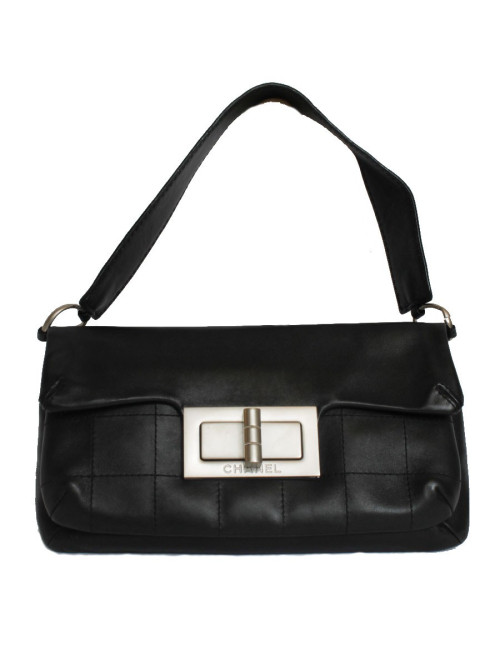 Sac CHANEL cuir d'agneau noir