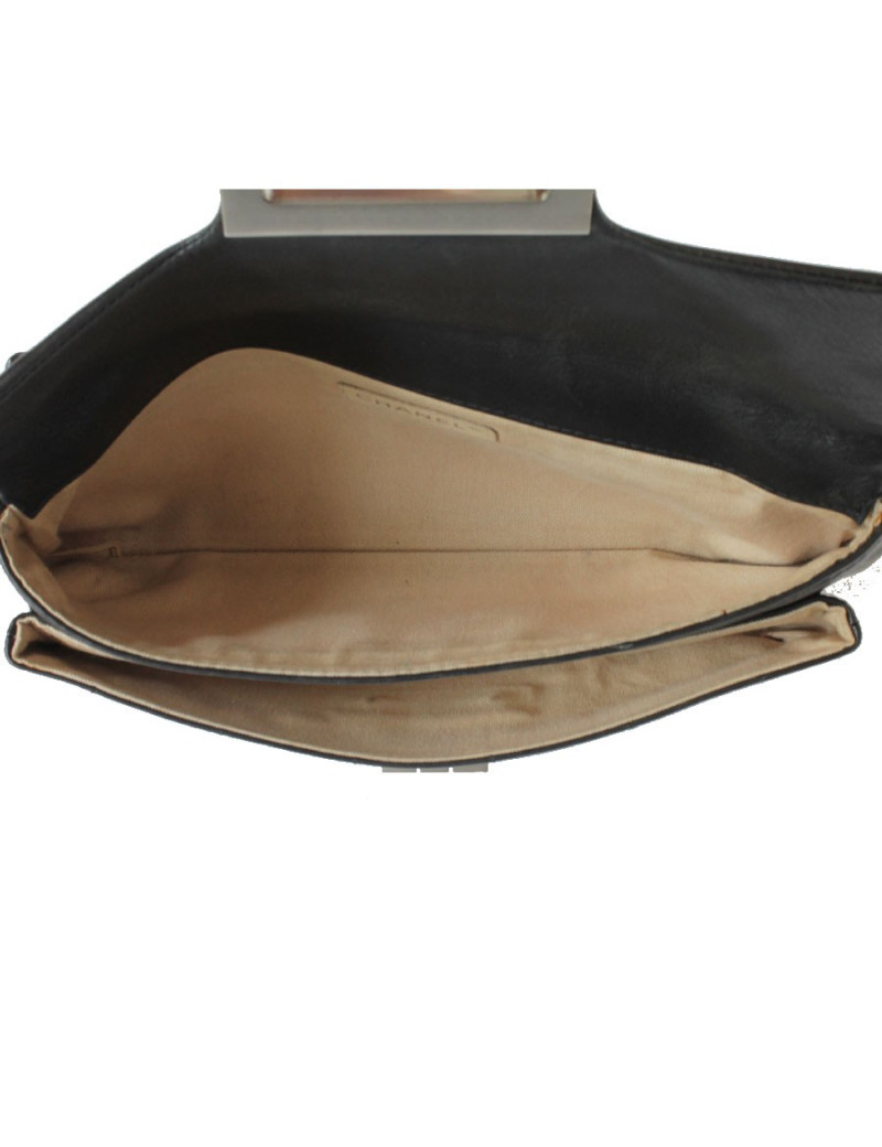 Sac CHANEL cuir d'agneau noir