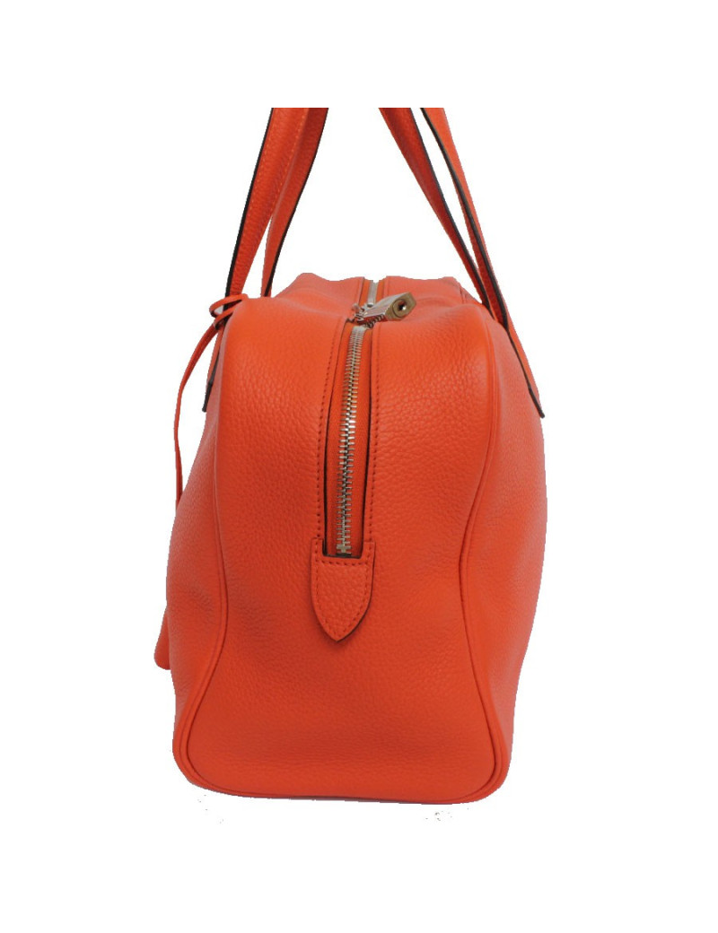 Orange fire HERMES Victoria bag