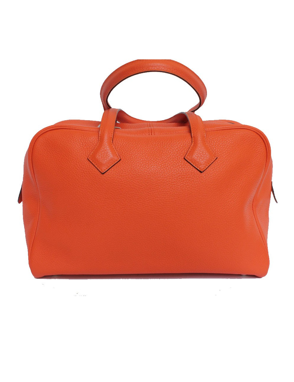 Orange fire HERMES Victoria bag