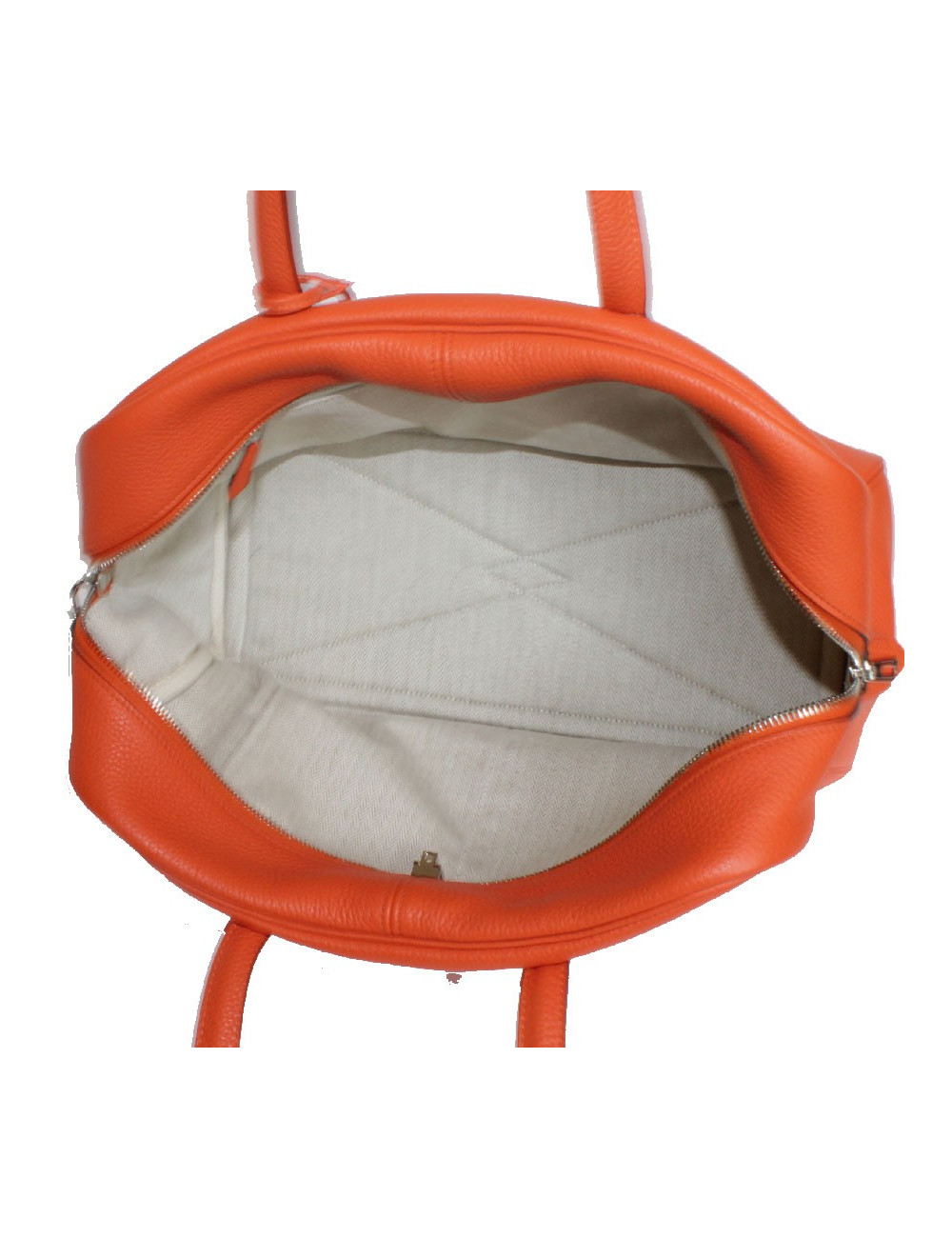 Orange fire HERMES Victoria bag