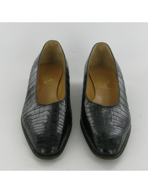 Ballerine crocodile porosus HERMES