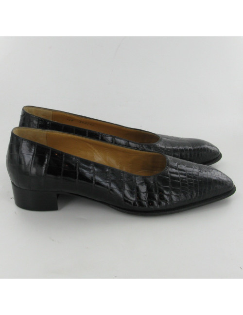 Ballerine crocodile porosus HERMES
