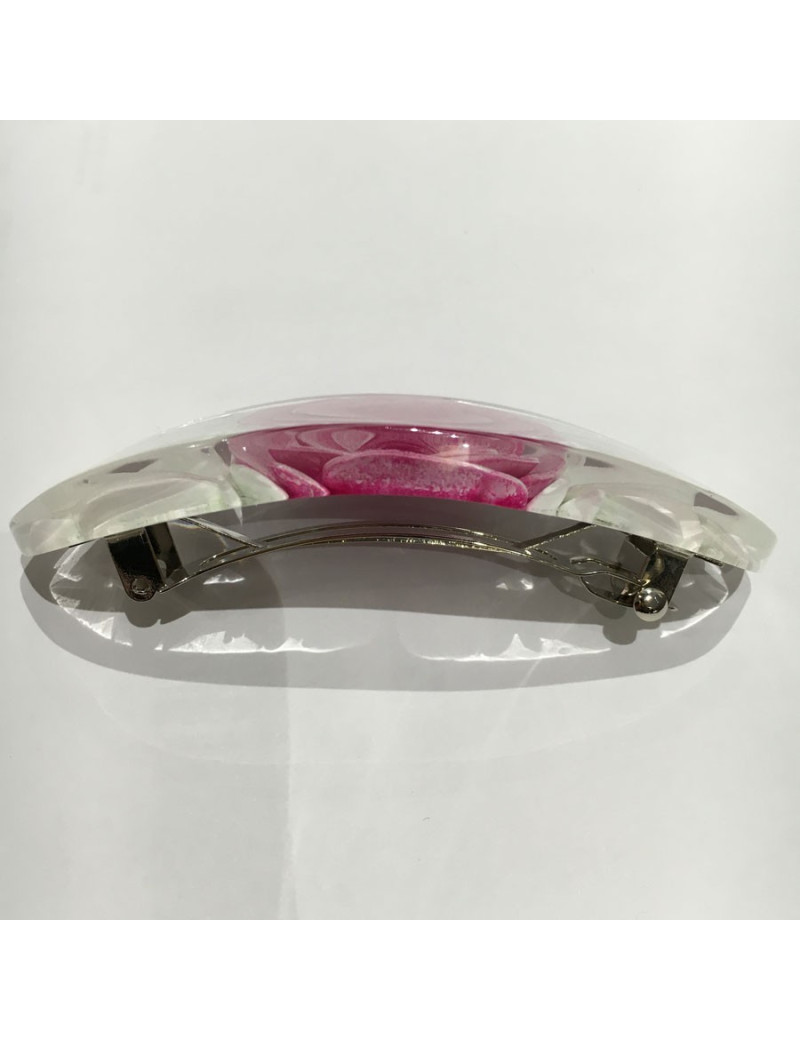 Barrette à cheveux CHANEL camélia rose