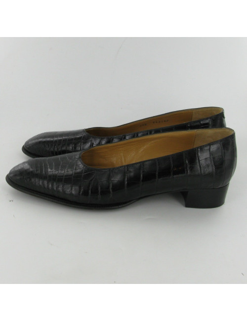 Ballerine crocodile porosus HERMES