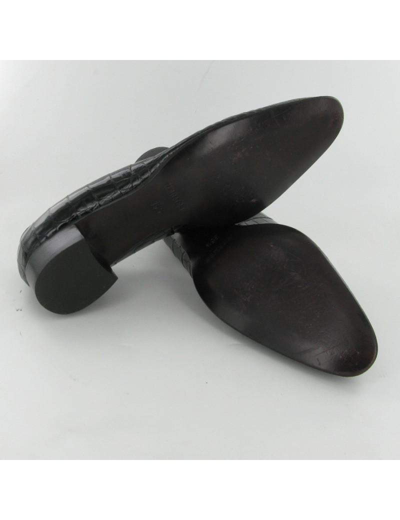 Ballerine crocodile porosus HERMES