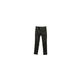 Pants CHANEL T 42 lambskin embroidered black Camellia