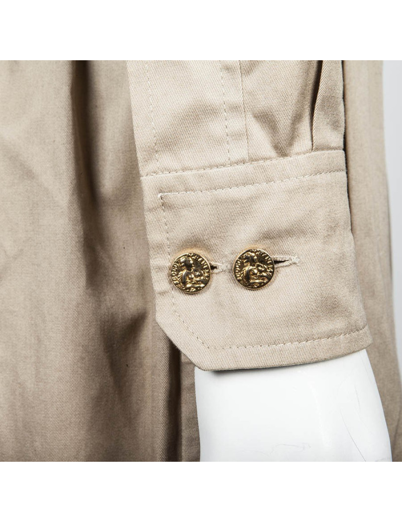 Robe CHANEL vintage beige et marron t 38