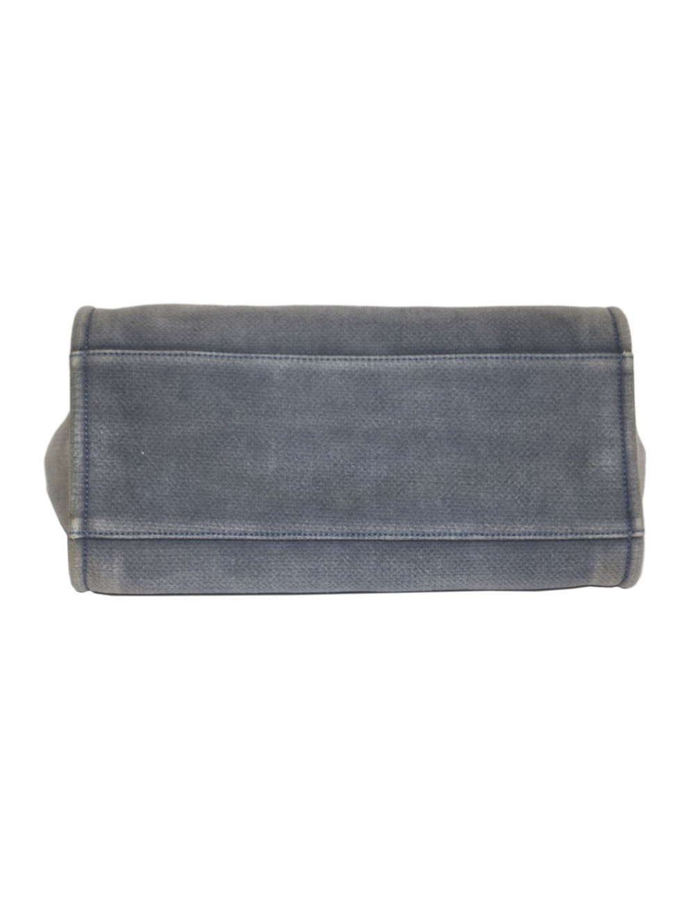 Deauville canvas CHANEL bag grey blue