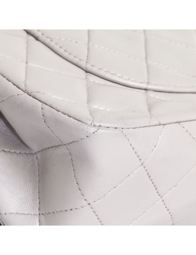 Timeless CHANEL purple lambskin bag