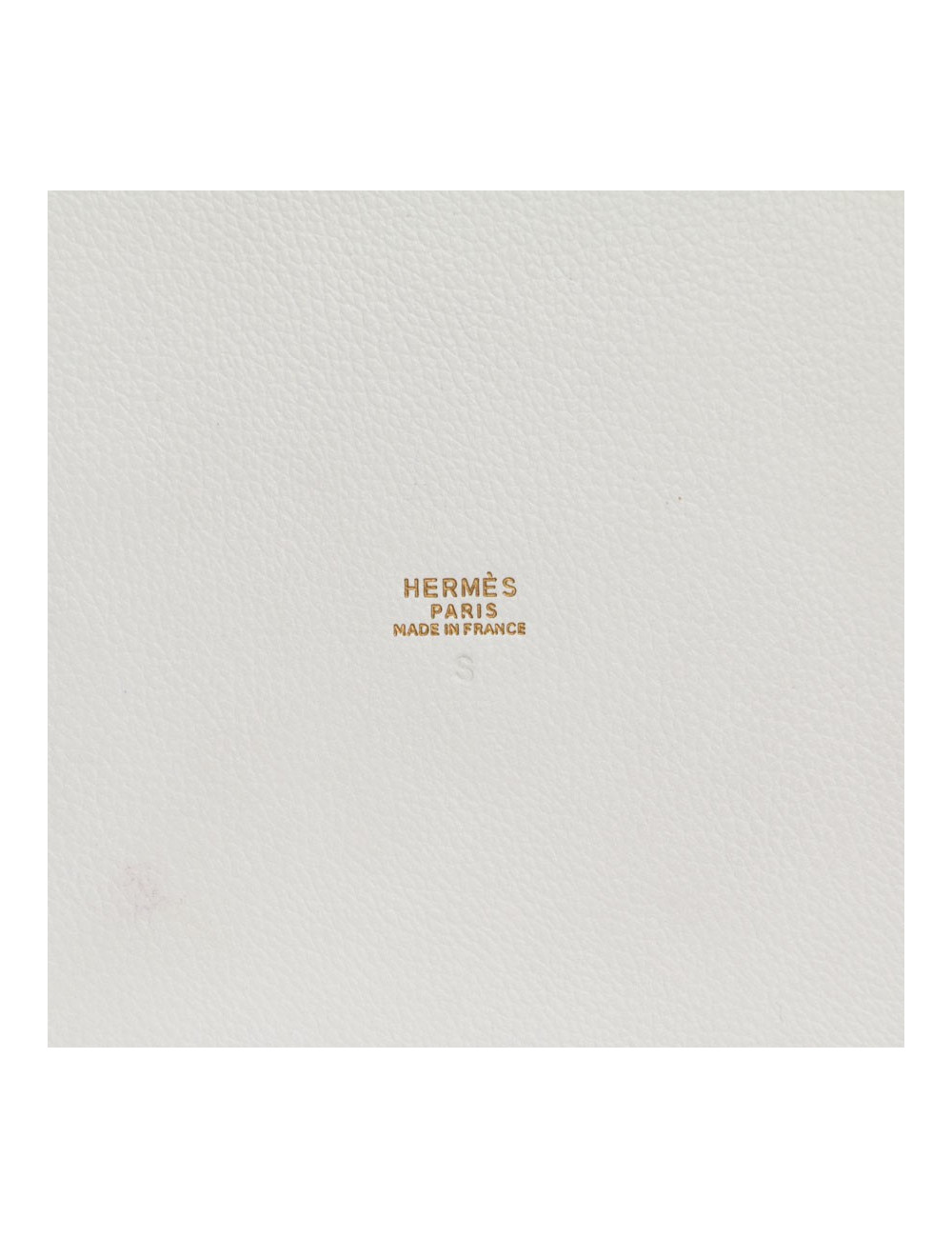 Sac Farming  HERMES toile H et togo blanc