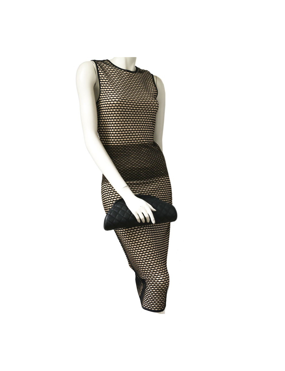 Pochette CHANEL cuir caviar noir