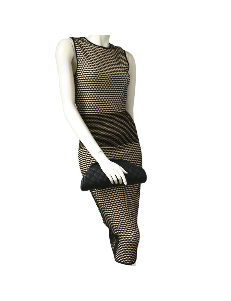 CHANEL black caviar leather pouch