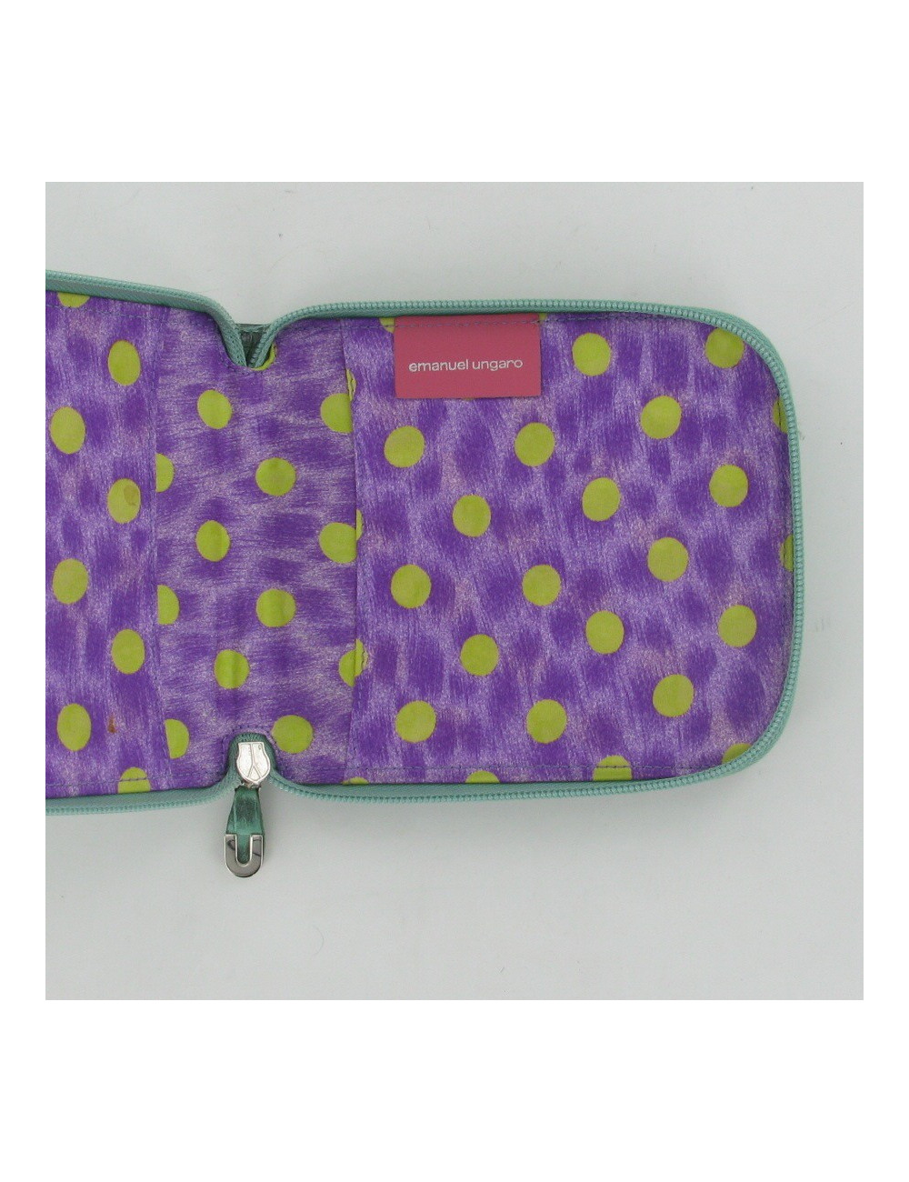 Pochette cuir façon croco EMANUEL UNGARO