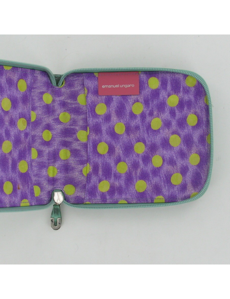 Pochette cuir façon croco EMANUEL UNGARO