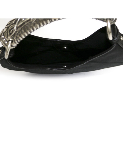 Mini sac YVES SAINT LAURENT "Mombassa" en soie