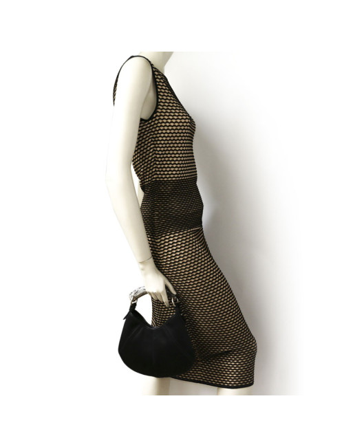 Mini sac YVES SAINT LAURENT "Mombassa" en soie