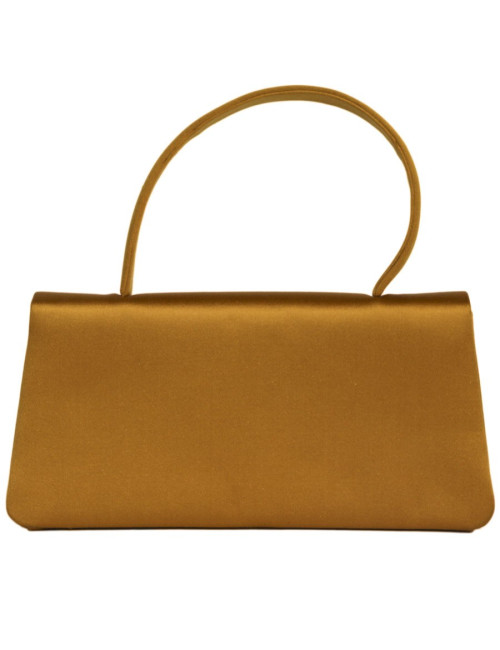 Mini sac CHRISTIAN DIOR en satin de soie jaune