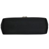 CHANEL Set evening bag in black satin with earrings and ring
