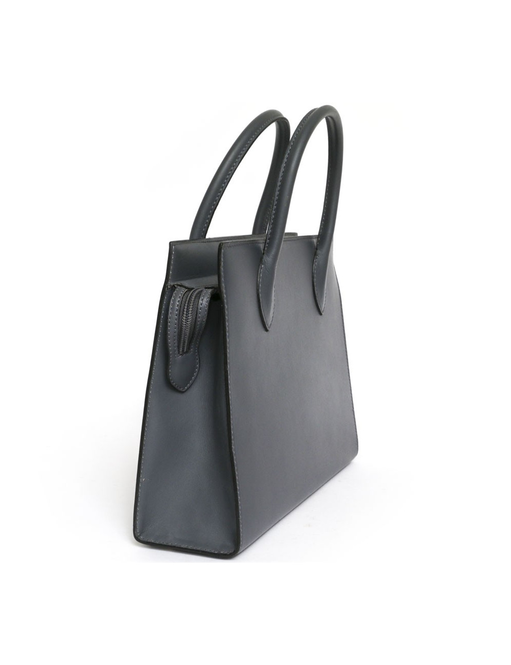 ALAIA smooth leather bag grey elephant