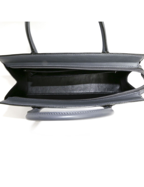 ALAIA smooth leather bag grey elephant