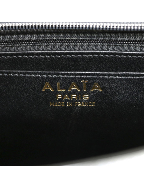 ALAIA smooth leather bag grey elephant