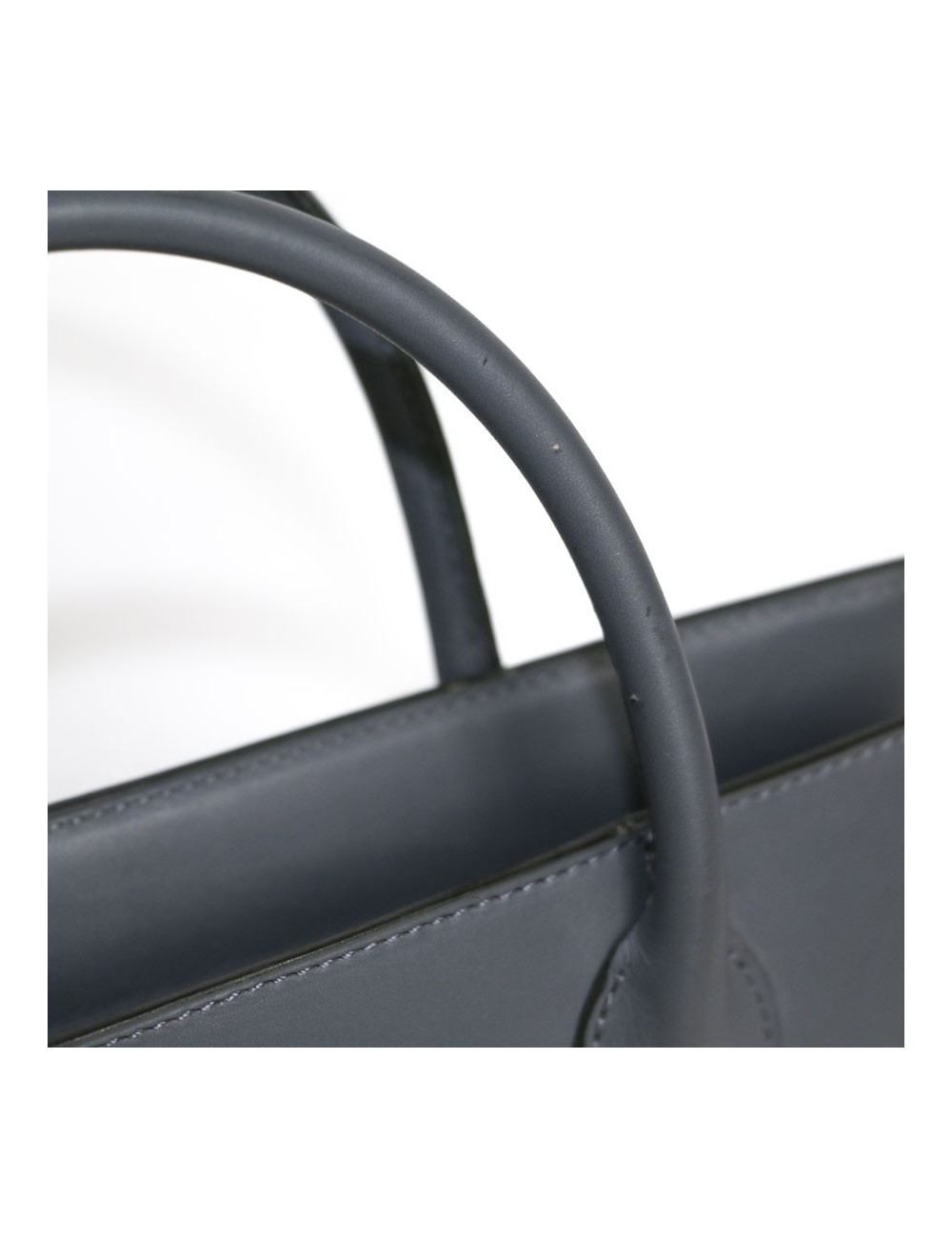 ALAIA smooth leather bag grey elephant