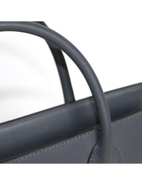 ALAIA smooth leather bag grey elephant