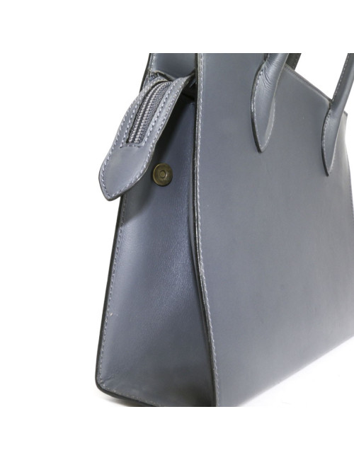 ALAIA smooth leather bag grey elephant