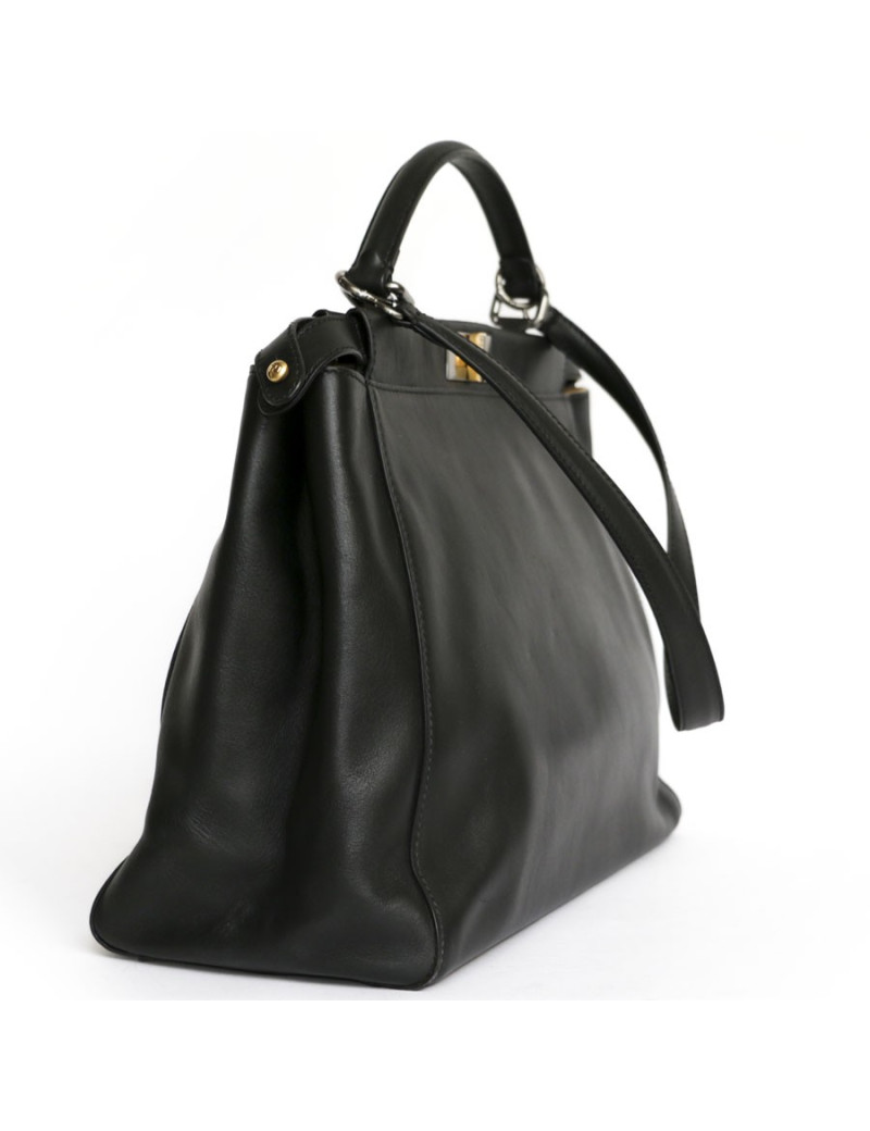 Peekaboo FENDI black lambskin bag