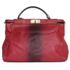 FENDI Peekaboo bag in raspberry leather