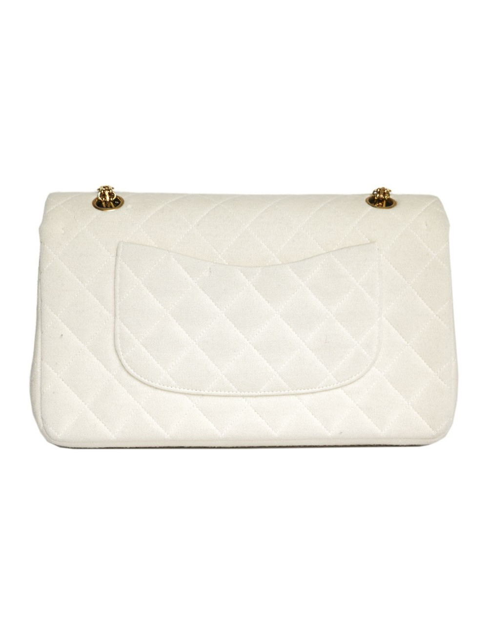 Sac Timeless CHANEL en jersey écru