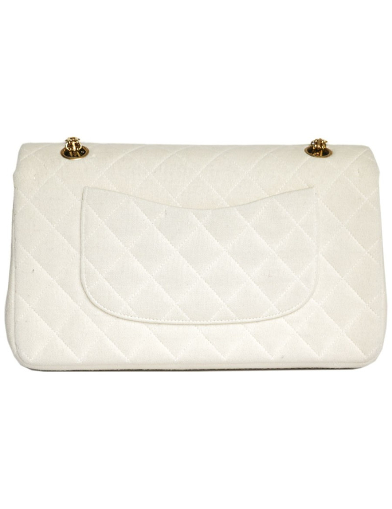 Sac Timeless CHANEL en jersey écru