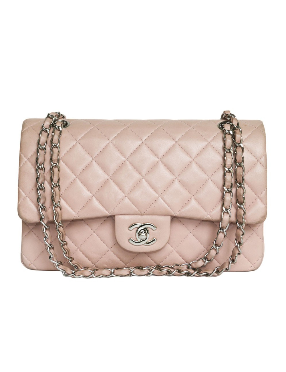 Sac Timeless CHANEL  cuir d'agneau lisse rose