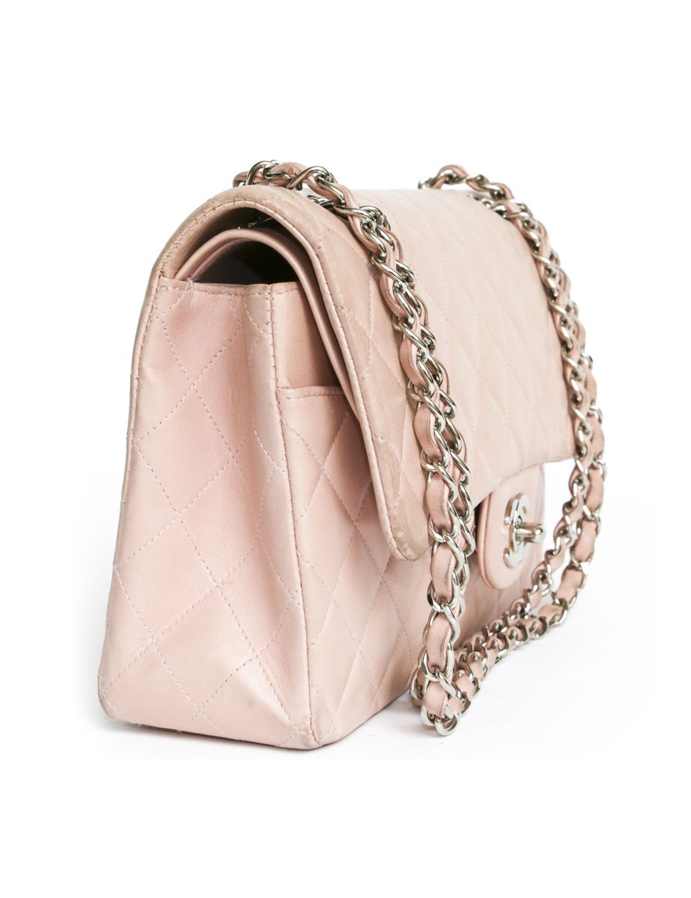 Bag CHANEL Timeless smooth lambskin pink