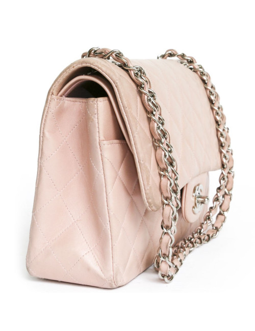 Sac Timeless CHANEL  cuir d'agneau lisse rose