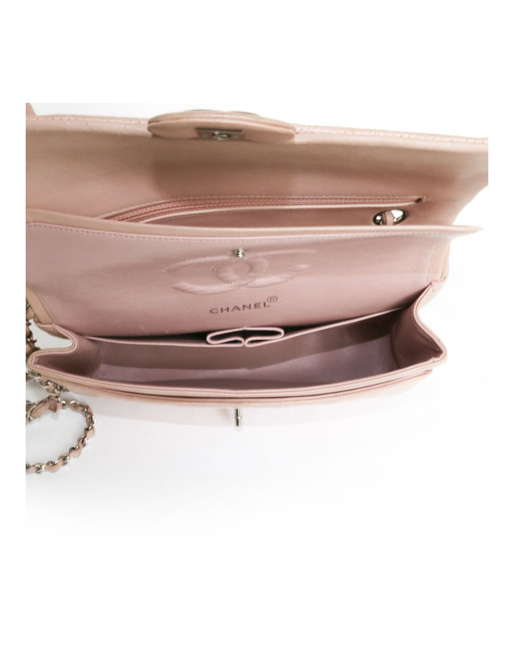 Sac Timeless CHANEL  cuir d'agneau lisse rose