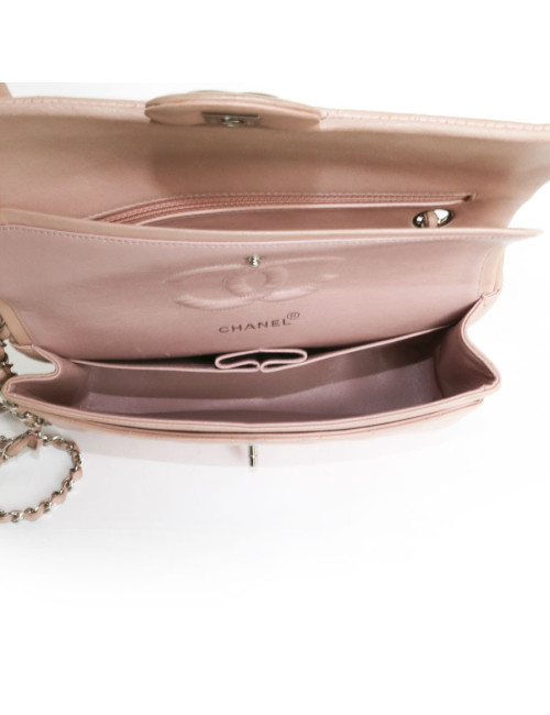 Sac Timeless CHANEL  cuir d'agneau lisse rose