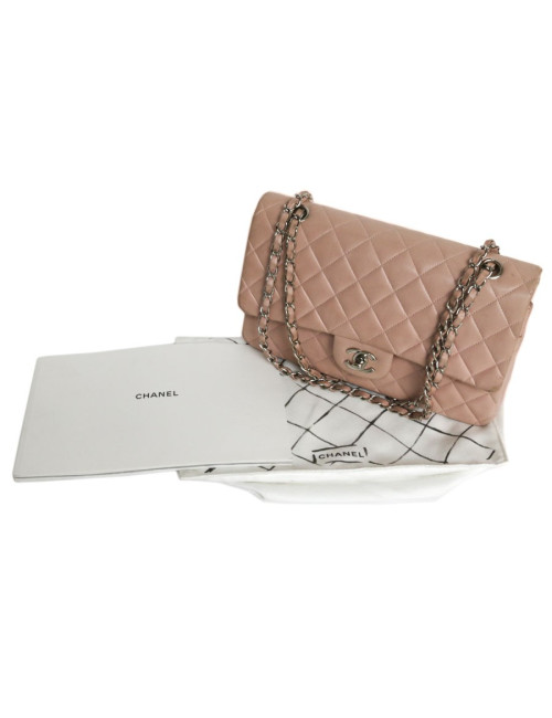 Sac Timeless CHANEL  cuir d'agneau lisse rose