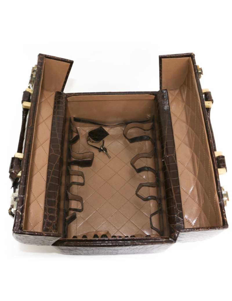 Beauty Case en crocodile